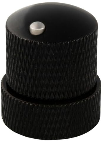 Framus Stacked Potentiometer Dome Knob with Convex Indicator - Black