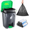 Dog Poop Trash Can Outside, 20L Pet Waste Container with Removable Inner Waste Bin, 150 Waste Bags, Outdoor Dog Poop Trash Bin for Small/Large Dog Families