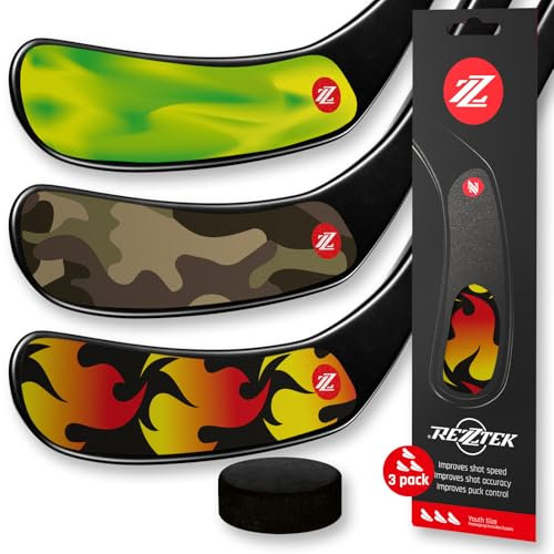 Rezztek Eishockey Schläger Tape Alternative - Kinder (Alter 6–10) Hockeyschläger Griffband, Leistungsstarker Griff - für EIS- & Straßenhockeyschläger - Verwendet von NHL Spielern