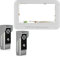 Videocitofono Smart Ring, telecamera, citofono visivo, visione notturna, citofono bidirezionale, videocitofono, videocitofono, chiamata, installazione semplice (dimensioni: V70MLB-1V2) (V70MM42V1)