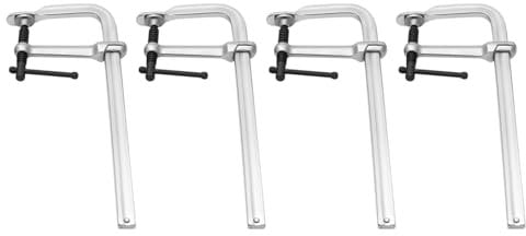 4 Pack F Clamps, Welding Clamps Bar Clamps Set Metal Welding Clamps Depth, Heavy Duty F Clamps Woodworking Clamps