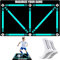 Football Training Mat - Soccer Mastery Skills XL Mat 90 x 60cm for Dribble, Ball Control & Stress Relief Footstep Compatible Mobile APP, Birthday Gift for Boys, Kids,Coach & Adults (Black+Socks+Bag)