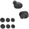 Ersatz Silikon Ohrstöpsel kompatibel mit JBL Tune Buds, Ersatzpolster In-Ear Ohrpolster Kopfhörer Aufsätze,6 Stück Polster (Black)