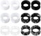 Uwiyo 6 Paar Silikon Flesh Tunnel Set, 3-20mm Extra Soft Silikon Ohr Tunnel Plug Double Flared Ohr Expander Ohrplugs Ohr Piercing Schmuck für Männer Frauen, Mehrfarbig (Klassische Farben, 16mm)