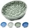 Silicone Pet Bowls – Slow Feeder Dog Bowl with 9 Suction Cups – Non Slip, Raised Ridges, Maze Design – Interactive & Control Feeding for Small to Medium Dogs & Cats (Grey (Bone & Paw), 15cm)