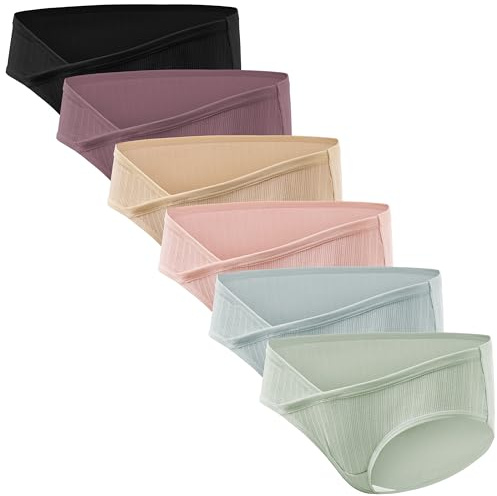 HBselect 6 Pack maternité sous-vêtements Coton maternité Culottes
