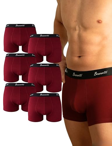 Benonetti Herren Boxershorts 6er Pack aus Baumwolle – hochwertige Stoffqualität, weiche Nähte, elastischer Komfortbund, atmungsaktiv & dauerhaft formstabil für jeden Tag