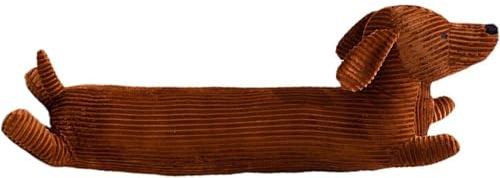 Gwezmxs Dackel Kuscheltier Kissen, Dachshund Stofftier Seitenschläferkissen - 50cm, Braun