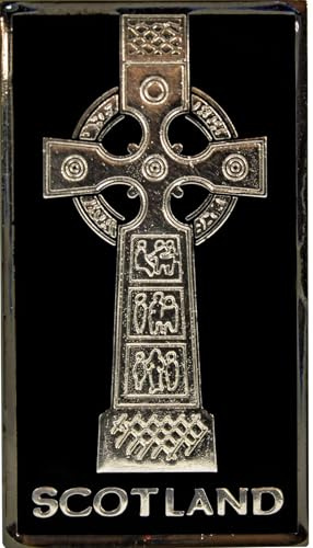 I LUV LTD Scotland Fridge Magnet with Scottish Celtic Cross Design