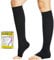 Medizinische Kompressionsstrümpfe Damen & Herren mit Silikonband Open Toe Knee High Calf Compression Socks Firm 20-30 mmHg Abgestufte Unterstützung Stützstrümpfe für Krampfadern, Ödeme