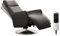 CAVADORE Poltrona per TV Cobra con 2 motori elettrici, con telecomando, funzione relax, ergonomia M, portata fino a 130 kg, 71 x 110 x 82, vera pelle moka