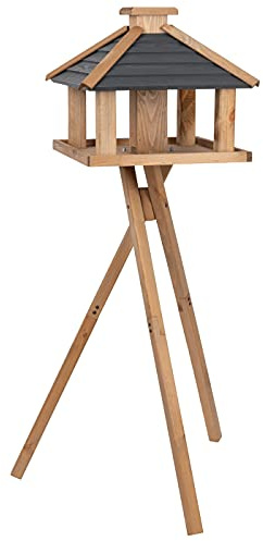 VOSS.garden Vogelhaus Lina aus Holz, Holzhaus, Vogelfutterhaus, Vogelvilla, Vogelfutter, Vogelholzhaus, Holzschutzglasur Vogel, Futterhaus