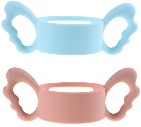 CCCYMM Silicone Wide-Neck Baby Bottle Handle, Outer Diameter Over 6cm for Bottle (Pack of 2)