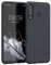 kwmobile Hülle kompatibel mit Huawei P30 Lite Hülle - weiches TPU Silikon Case - Cover geeignet für kabelloses Laden - Heidelbeerblau