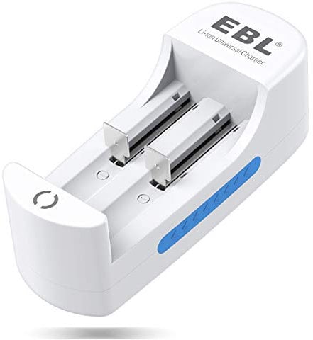 EBL 18650 Universal Battery Charger Smart Charger for 3.7V Rechargeable Batteries 18650 Batteries LiFeO4 IMR Batteries