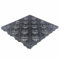 Pack 48 Losetas Autoventiladas para Suelos (4,3m² aprox. - Gris Forja/Antracita) - Loseta de polipropileno para piscinas, duchas de jardín, baños, vestuarios, terrazas