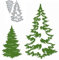 2Pcs Christmas Tree Metal Die Cuts Dies Cutting, 2Pcs Christmas Tree Cutting Dies Metal Cut Stencils DIY Scrapbooking Cards Decorative Embossing Paper Dies for Album Card Making Scrapbooking