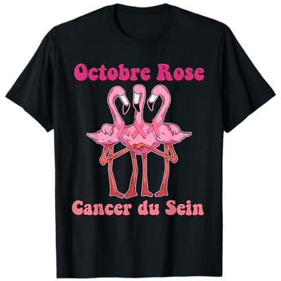 Ruban Rose Cancer du Sein Octobre Rose Femme Octobre Rose T-Shirt