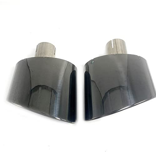 Auto Auspuff Endrohr Für A-UDI A4 A5 A6 A7 Bis RS4 RS5 RS6 RS7 1 Paar Auspuffblende Schalldämpferblende Endrohr Edelstahl Auspuffrohr DDJKOG (Farbe : 2)