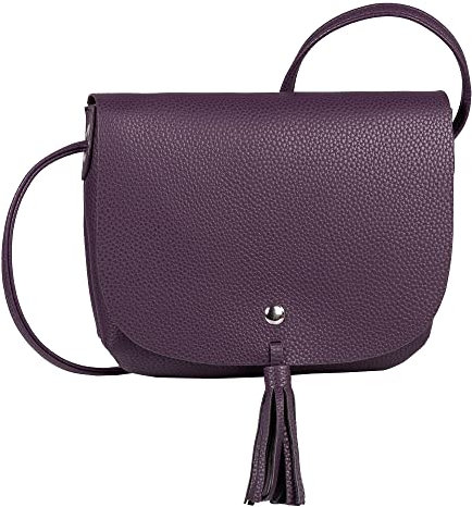 DENIM TOM TAILOR bags Ida Damen Umhängetasche Satteltasche Klein Lila