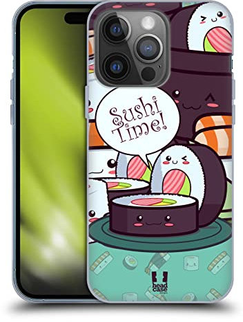 Head Case Designs Maki Nori Sushi Time Soft Gel Handyhülle Hülle kompatibel mit Apple iPhone 14 Pro