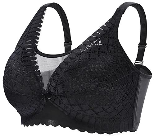 Necalisi Women Plus Size Bra Breastfeeding Bra Black Women Breast Pump Breast Feeding Pump Pumping Maternity Wireless Adjustable Nursing Bra Pumping Bra 95B