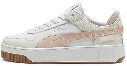 PUMA Women Carina Street Vtg Baskets, Puma White Rose Quartz Vapor Gray, 37 EU