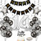 Yunchu Online Luftballon 14. Geburtstag Dekoration - Black and Silber Party Deko für Junge und Mädchen - Geschenk 14 Jahre