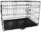 shine planet 36 Inch Dog Crate, 2 Doors Folding Mental Wire Dog Cage Training Kennel with Removable Tray and Handle
