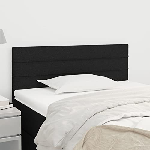 ZEYUAN Kopfteil, Bettrückwand, Bett Kopfteil, Bettkopfteil Bezug, Bett Rückwand, Headboard Cover, Schwarz 90x5x78/88 cm Stoff