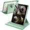 JETech Coque Rotative pour iPad Air 11 Pouces M3/M2 (2025/2024), iPad Air 5/4 (2022/2020 5ème/4ème 10,9 Pouces) avec Porte Pencil, Étui Housse de Protection Rotation à 360 Degrés Support (Vert)
