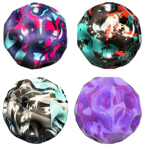 JOKILY Moon Galaxy Sprünge Gummiball, Space Moonball, Bouncing Hüpfbälle Spielzeug Geschenke für Kinder im Freien Interaktives Spielzeug zum Stressabbau (B)