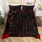 Abstract Duvet Cover Set Single Size, Modern Geometric Square Grid Bedding Set 2pcs for Kids Boy Girls Bedroom Decor, Red and Black Comforter Cover Soft Polyester Quilt Cover with 1 Pillowcase