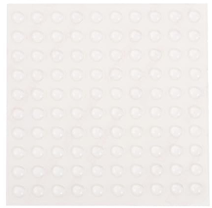QUARKZMAN 100 Noppen Gummipuffer Transparent, 5 * 2mm Türpuffer Halbrund Gumminoppen für Glasplatten, Schutzpuffer Selbstklebend, Türpuffer Pads für Türen, Schränke, Schubladen, Tastatur