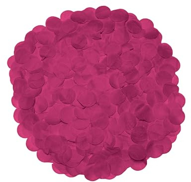 Fuchsia Paper Confetti, 2.5cm diameter, 10 grams (2 pack)