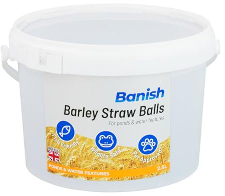 Pisces Banish Barley Straw Extract Balls 2.5L Pond Water Treatment Blanketweed Algae