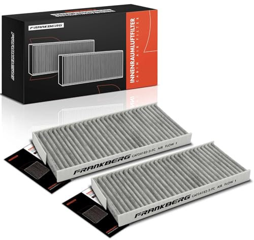 Frankberg 2x Innenraumfilter Pollenfilter mit Aktivkohle Kompatibel mit Citan/MPV W415 Citan Mixto (Double Cabin) W415 Interstar X62B NV250 X61 NV400 X62 X62B Replace# 4158351100