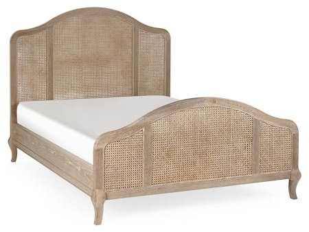 Julian Bowen Fleur Rattan Bed 135Cm- Light Oak