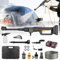 CALISTOUK Hidrolimpiadora Inalámbrica 7 en 1, 900PSI 1,2 MPa Hidrolimpiadora Portátil con 2 Baterías 1500mAh Lavadora a Presión Hidrolimpiadora (1, Negro-Amarillo)