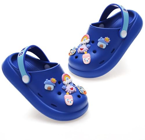 AYUEBO Enfant Mules et Sabots Sandales de Plage à Enfiler Légère Chaussures Pantoufles Clog Été Antidérapant Chaussons pour Fille Garçon pour Piscine de Jardin
