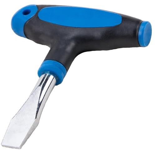 10mm T Handle Flat Head Screwdriver with Ergonomic Plastic Handle, Wide Flathead Screwdriver for Slotted Screws, Used on Quick Release Plate or Camera Tripod Monopod T Handle Screwdriver