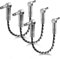 QTMMC Gitarren-Patchkabel, 15 cm, 6,35 mm, Gitarreneffekt-Pedalkabel, geflochtenes Nylon-Pedalboard-Kabel, 6,35 mm, rechtwinklig, TS Mono-Instrumentenkabel für Gitarre/Bass, 3 Stück