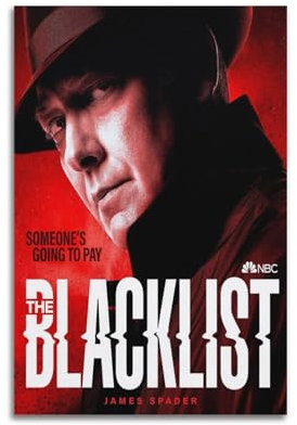 VBHEJRNE Poster aus TV-Show, The Blacklist, Staffel 9, dekoratives Gemälde, Leinwand, Wandposter und Kunstdruck, moderne Familienschlafzimmer-Dekoration, Poster, 20 x 30 cm