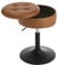 WOLTU Schminkhocker, Sitzhocker mit Stauraum, Barhocker niedrig drehbar, Hocker höhenverstellbar, Drehhocker für Bar Schminktisch Kücheninsel Tresen, Kunstleder, Braun, BH439br-1