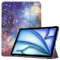 MGUEIAO Compatibile con iPad Air 13 2025 per Custodia,Custodia per Telefono in Pelle PU Ultrasottile con Funzione di Supporto con tre Supporti Pieghevoli-Galassia
