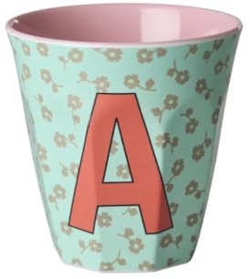 Rice Melamin Becher Kinderbecher mittelgroß Buchstabenbecher (A)