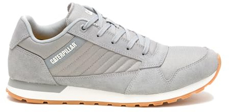 CAT Caterpillar Ventura Grey (P726271) – graue Herrenschuhe mit Flacher Sohle, Schnürsneaker aus Wildleder und Mesh, atmungsaktiv und bequem, im Casual-Stil, Größe 46 EU