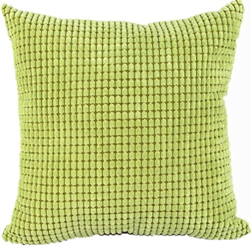 Nunubee Corduroy Baumwolle Kord Modern Rechteckig Kissenbezüge Dekorative Kissenbezug Dekokissen Sofakissen Lendenkissen Wurfkissenbezug Kissenhülle, 40 x 40 cm Grün