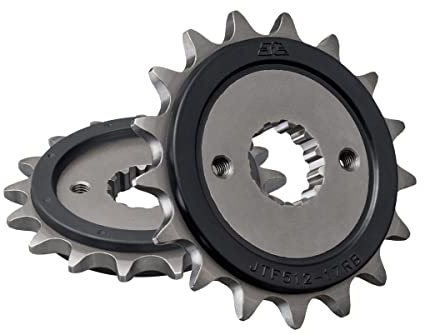JT Sprockets JTF512.17RB Rubber Padded Front Sprocket