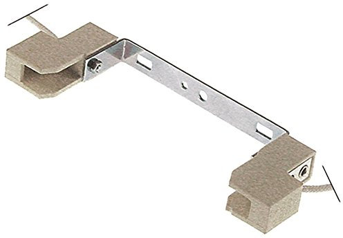 Fagor Lampenfassung für Lampenlänge 117,6mm R7s 250V Länge 117,6mm Kabel 250mm Anschluss Kabel 150mm 140,5mm Höhe 47mm
